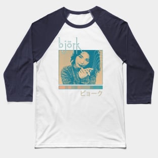 Björk >>>> Aesthetic Fan Art Design Baseball T-Shirt